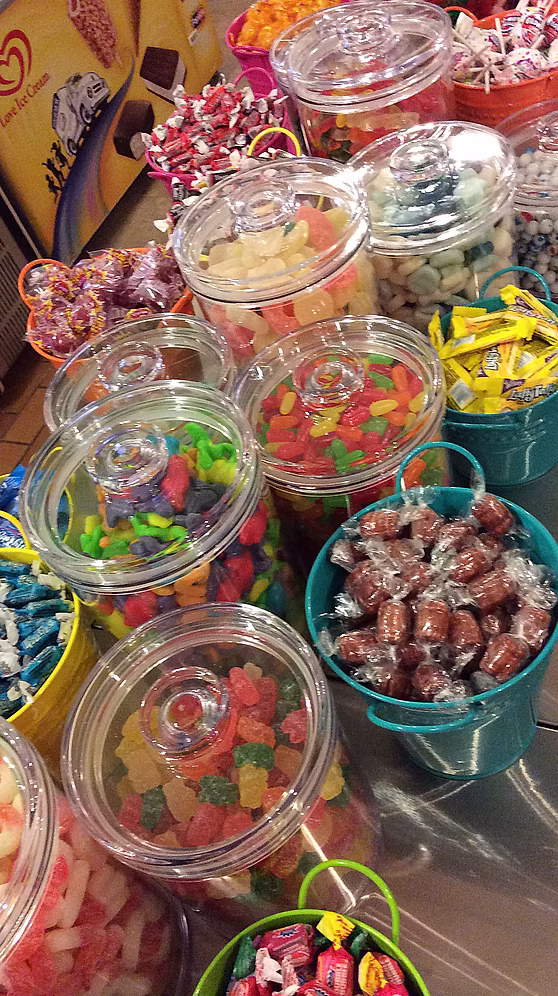 Inside Rose-Annes Candy Shop
