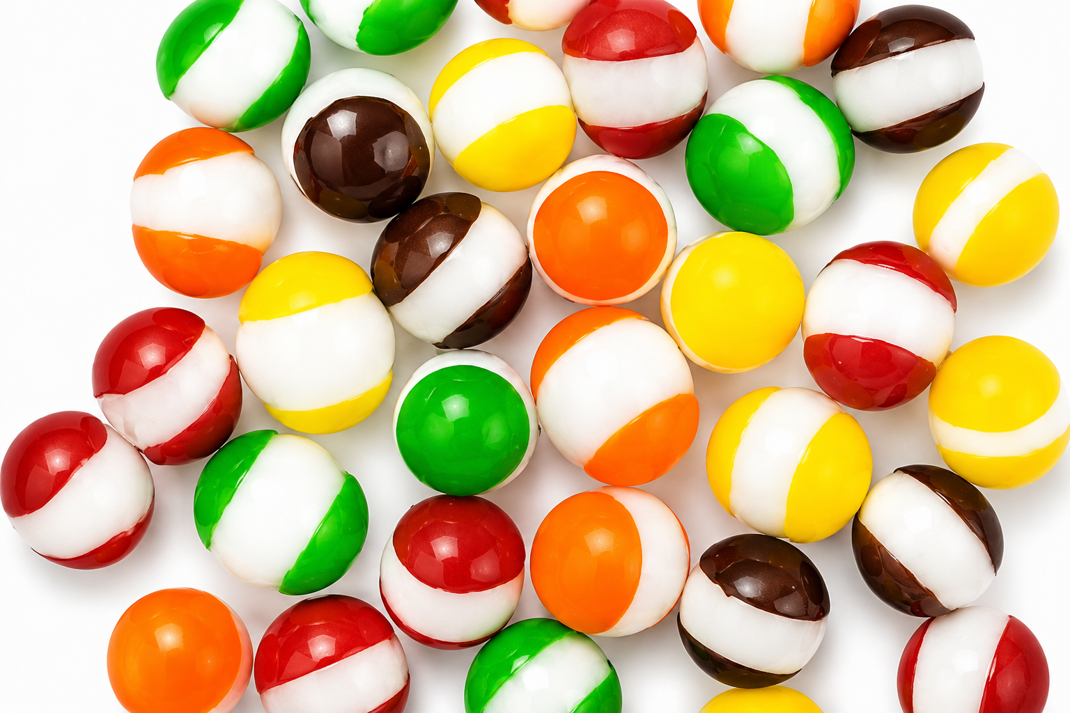 Colourful candy selection